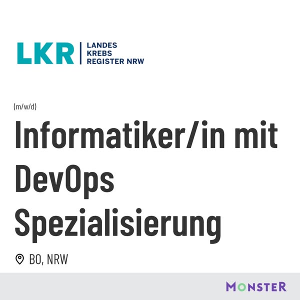 Informatiker/in mit DevOps Spezialisierung