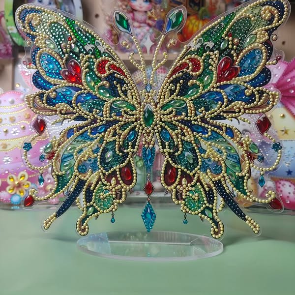 Feast your eyes on this diamond art butterfly!